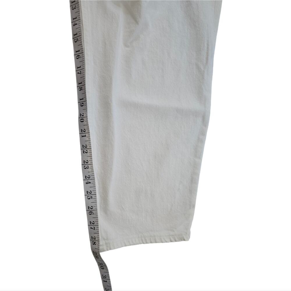 Abercrombie & Fitch The Mom High Rise Distressed White Jeans Plus Size 22 36 new - Picture 8 of 16